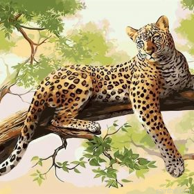 Wild Leopard Paint By Numbers.png