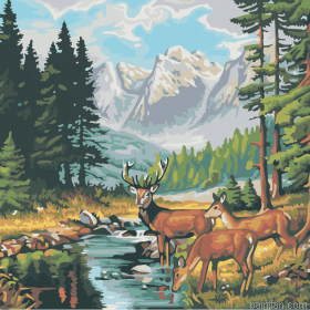 Wildlife Landscape Paint By Numbers.png
