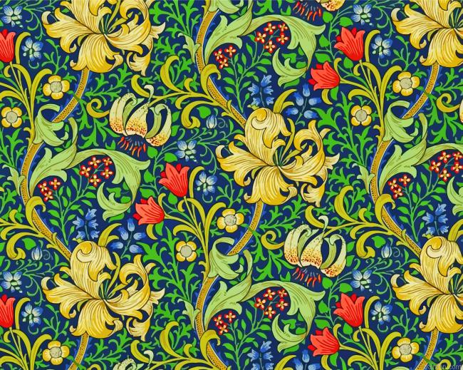 William Morris Golden Lily Paint By Number.png