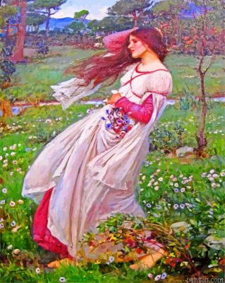 Windflowers John William Waterhouse Paint By Number.png