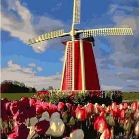 Windmill Tulips Paint By Numbers.png