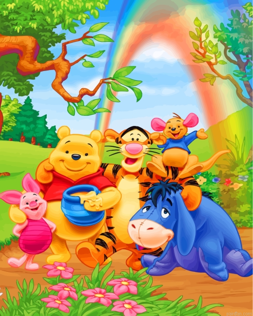 Winnie The Pooh And His Friends Paint By Number.png