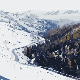 Winter Road Paint By Numbers.png