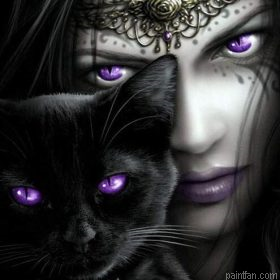 Witch With A Black Cat Paint By Numbers.png