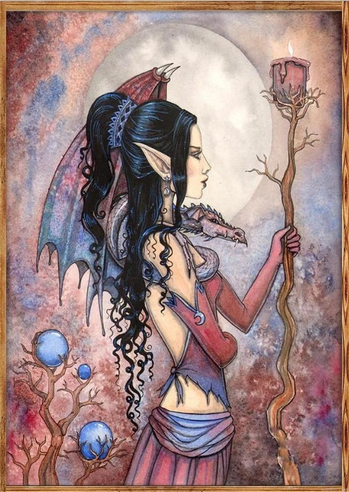 Witch Of Halloween Paint By Numbers.png