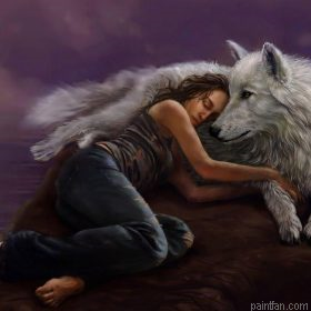 Wolf Girl Paint By Numbers.png