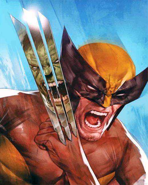 Wolverine Illustration Paint By Number.png