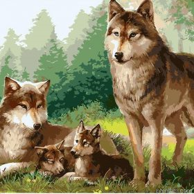 Wolves Family Paint By Numbers.png