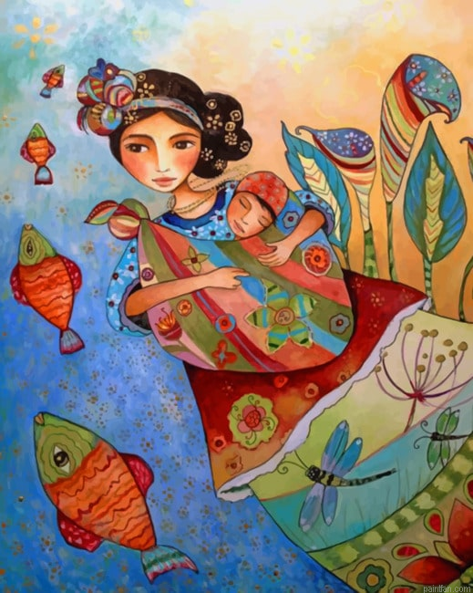 Woman And Baby New Paint By Numbers.png