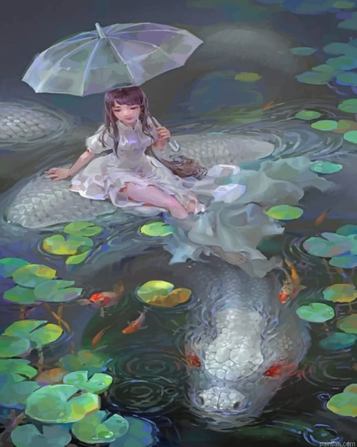 Woman And Sea Snake New Paint By Numbers.png