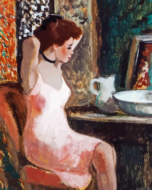 Woman At Dressing Table Paint By Numbers.png