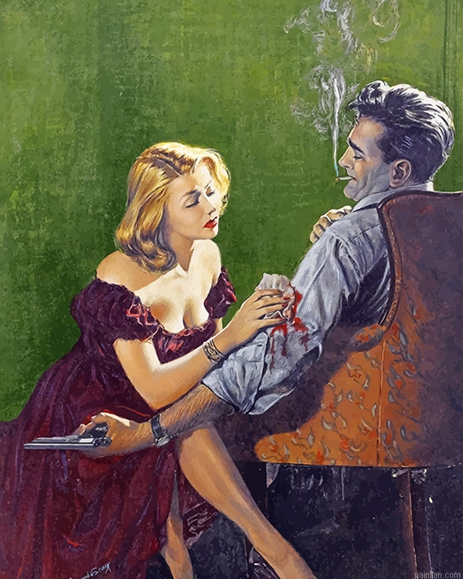 Woman Bandaging A Guys Wound New Paint By Numbers.png