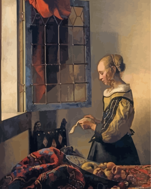 Woman By Johannes Vermeer Paint By Number.png
