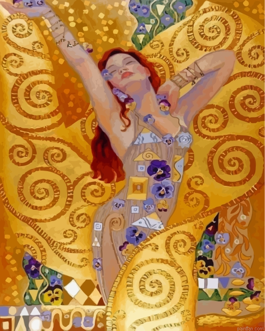 Woman By Klimt Paint By Number.png