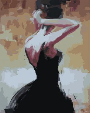 Woman Doing Her Hairstyle Paint By Numbers.png
