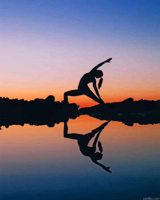 Woman Doing Yoga Paint By Number.png