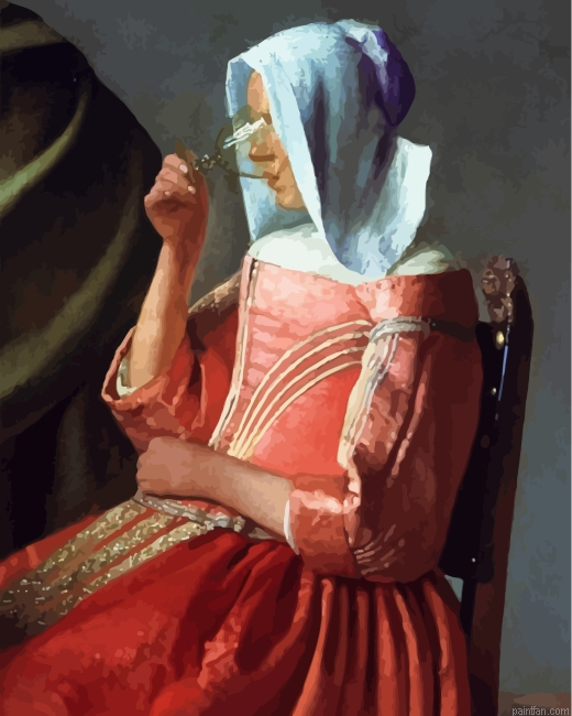 Woman Drinking Paint By Number.png