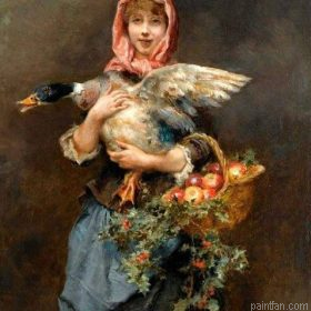 Woman Holds A Duck Paint By Numbers.png