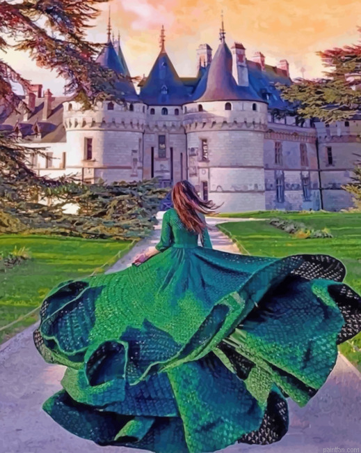 Woman In Chaumont Castle Paint By Numbers.png