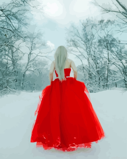 Woman In Red Dress Paint By Numbers.png