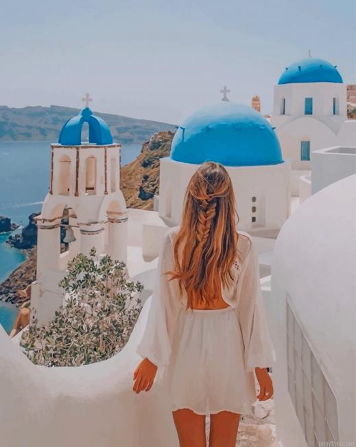 Woman In Santorini New Paint By Numbers.png
