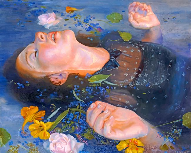Woman In The Water Paint By Number.png