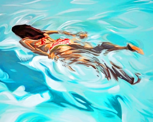 Woman Swimming New Paint By Numbers.png