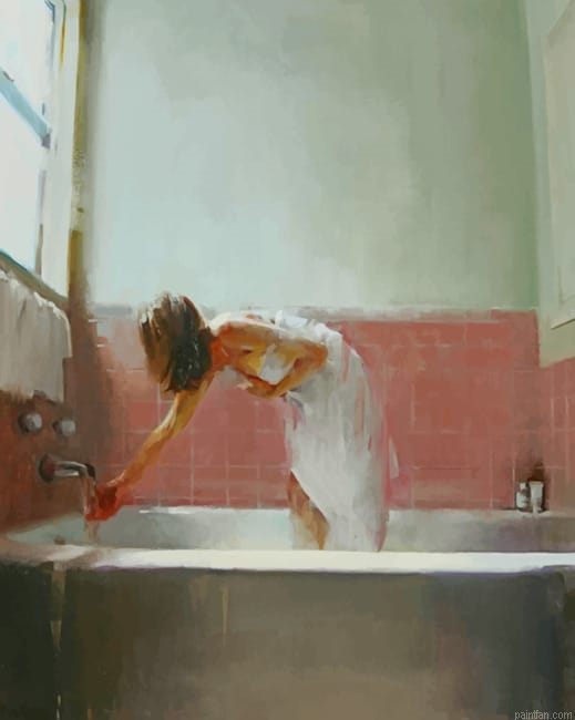 Woman Testing The Water New Paint By Numbers.png