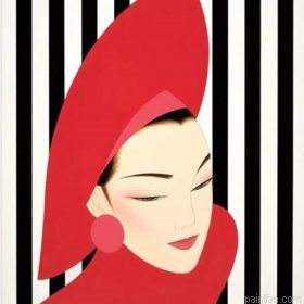 Woman Wearing Hat Paint By Numbers.png