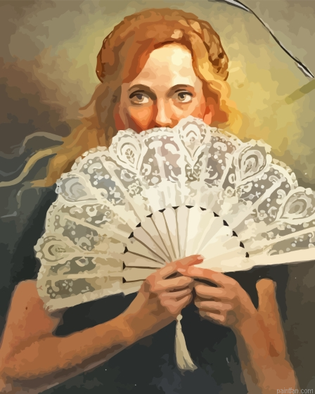 Woman With Fan Paint By Numbers.png