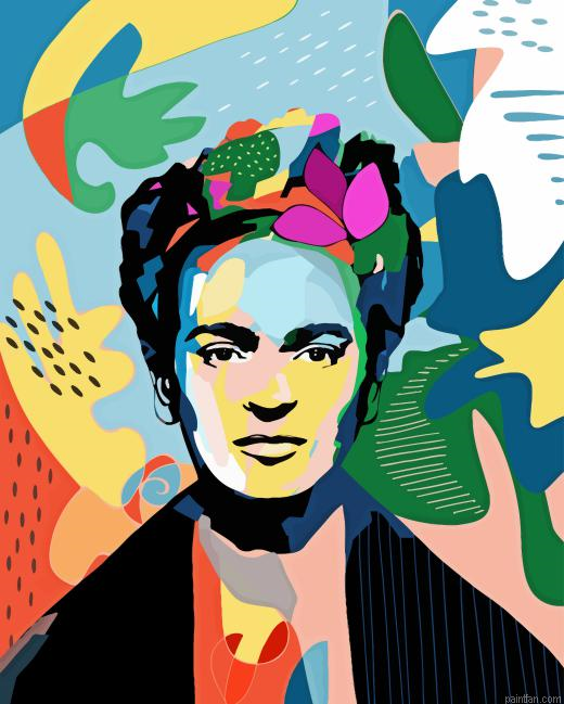 Woman With Floral Hair Paint By Numbers.png
