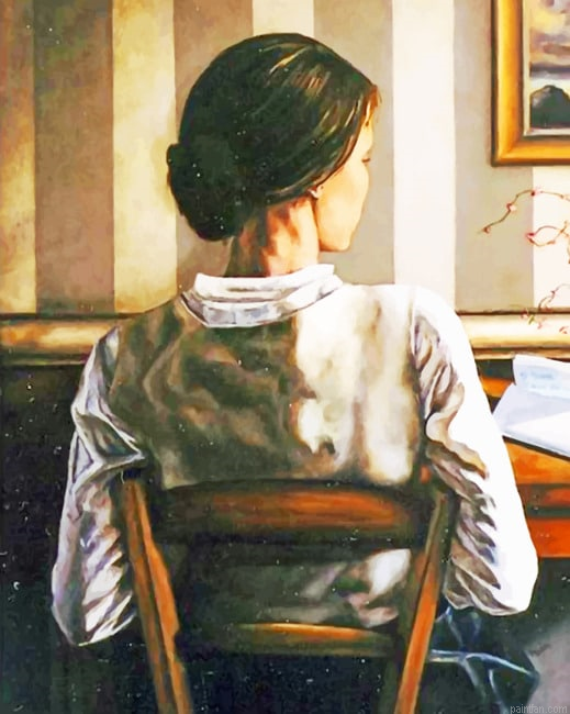 Woman Writing A Letter New Paint By Numbers.png