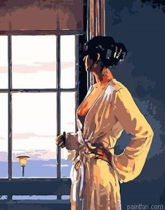 Woman In Nightdress Paint By Numbers.png
