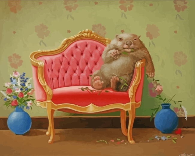 Wombat Chilling Paint By Number.png
