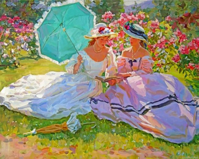 Women In Garden Paint By Number.png