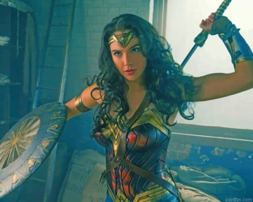 Wonder Woman Fighting Paint By Number.png