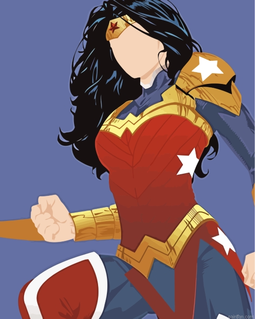 Wonder Woman Illustration Paint By Number.png