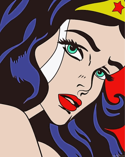 Wonder Woman Pop Art Paint By Number.png