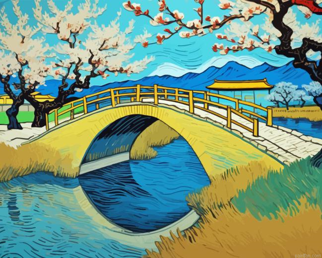 Wooden Bridge Landscape Paint By Numbers.png