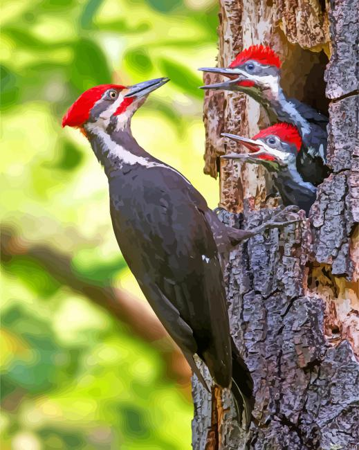 Woodpeckers Paint By Numbers.png