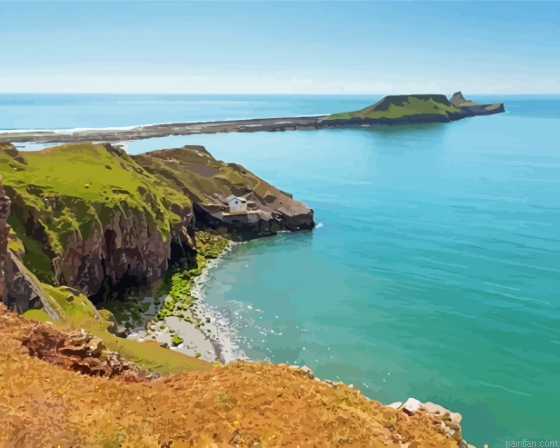 Worms Head Uk Island Paint By Numbers.png