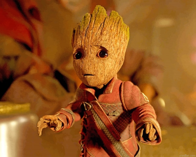 Worried Baby Groot New Paint By Numbers.png