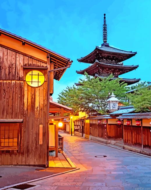 Yasaka Pagoda Japan Paint By Number.png