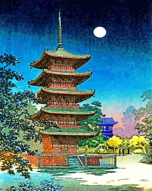 Yasaka Pagoda Paint By Number.png