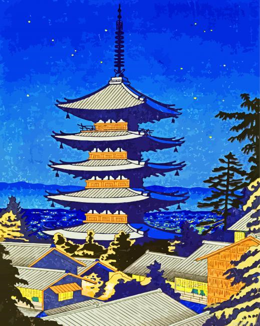 Yasaka Shrine Japane Paint By Number.png