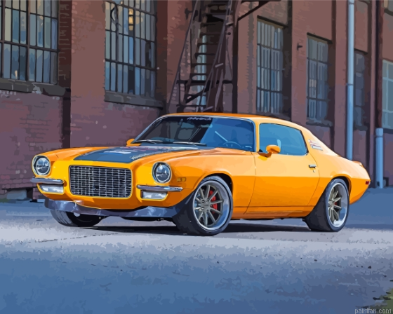 Yellow 1970 Camaro Paint By Numbers.png