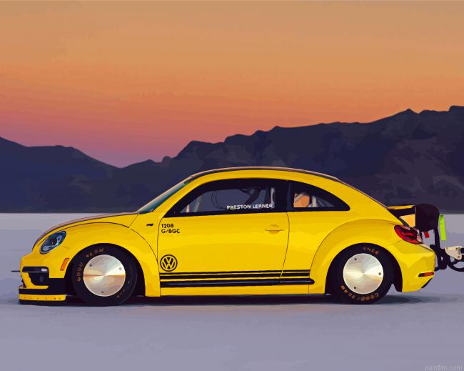 Yellow Beetle Gsr Car Paint By Numbers.png