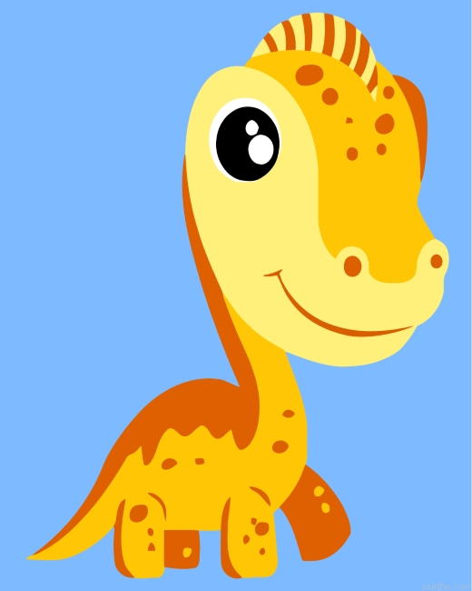 Yellow Dinosaur Paint By Number.png