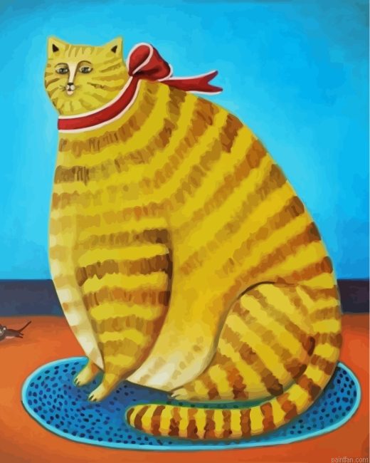 Yellow Fat Cat Paint By Number.png