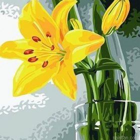 Yellow Flower Of The Cup Paint By Numbers.png
